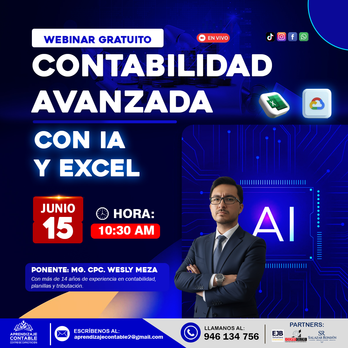 Webinar CONTABILIDAD AVANZADA CON IA Y EXCEL
